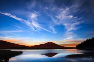 Mt. Bachelor over Sparks Lake-3330